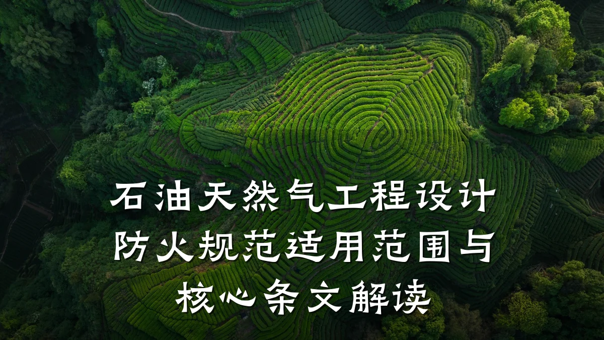 石油天然气工程设计防火规范适用范围与核心条文解读