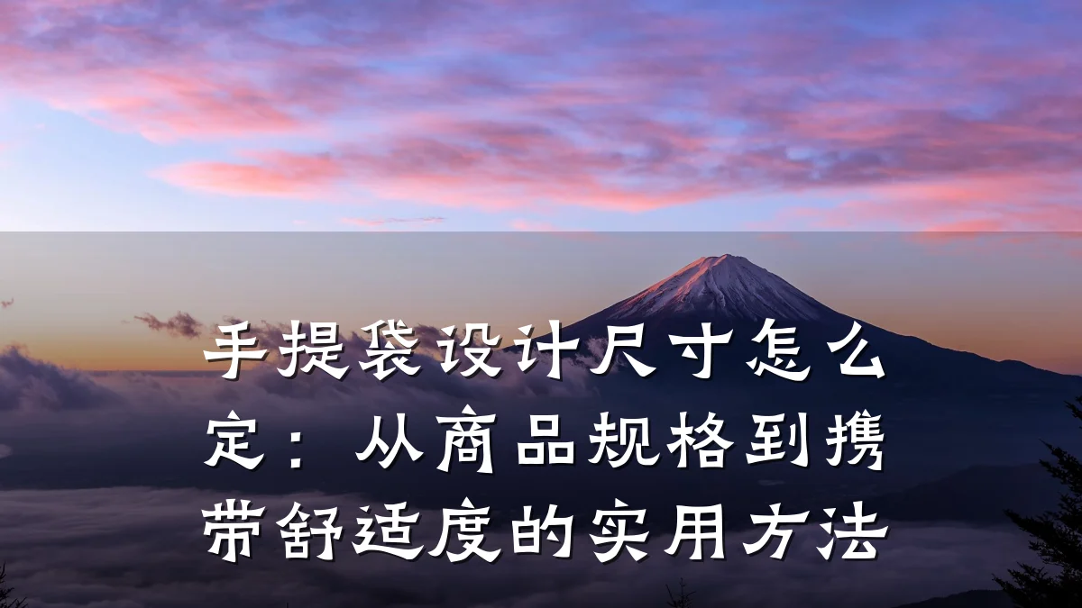 手提袋设计尺寸怎么定:从商品规格到携带舒适度的实用方法