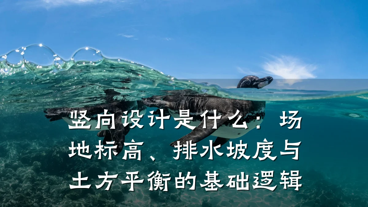竖向设计是什么:场地标高、排水坡度与土方平衡的基础逻辑