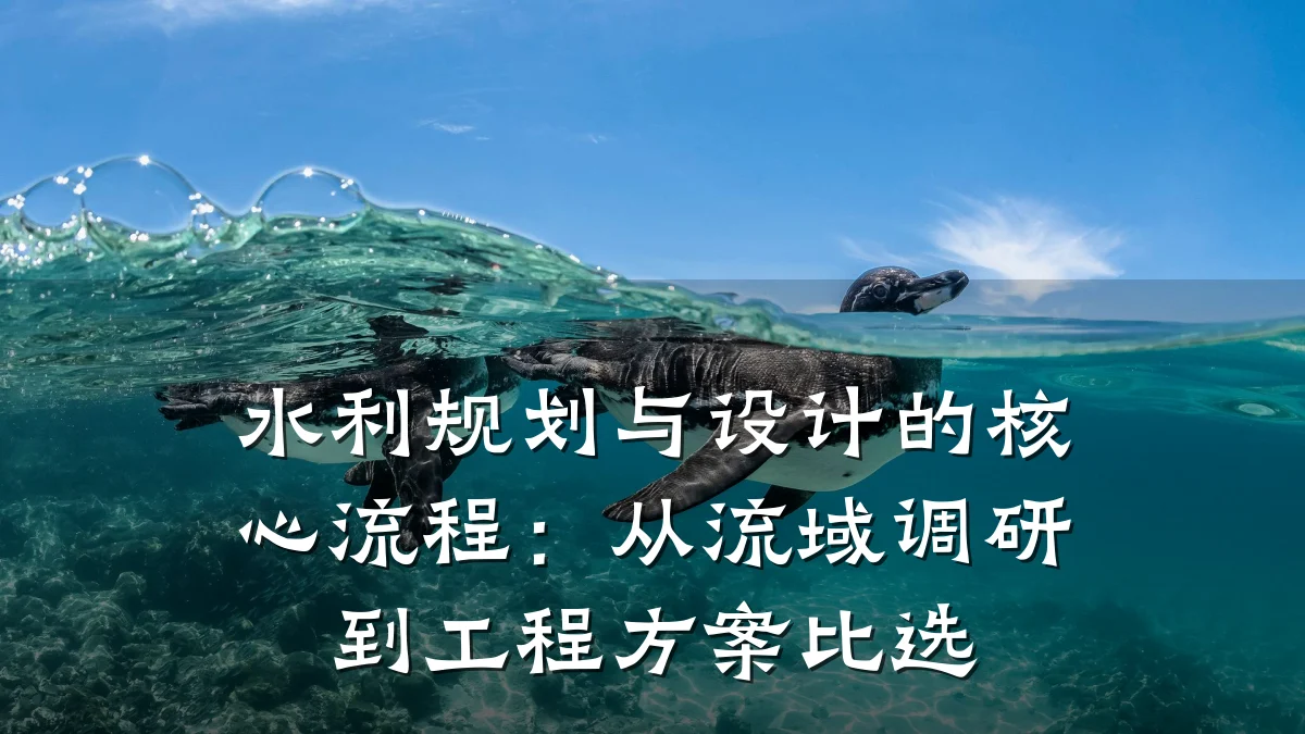 水利规划与设计的核心流程:从流域调研到工程方案比选