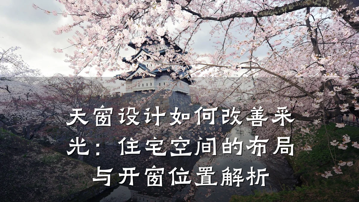 天窗设计如何改善采光:住宅空间的布局与开窗位置解析