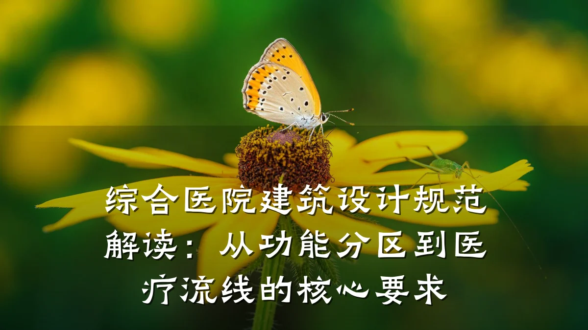 综合医院建筑设计规范解读:从功能分区到医疗流线的核心要求
