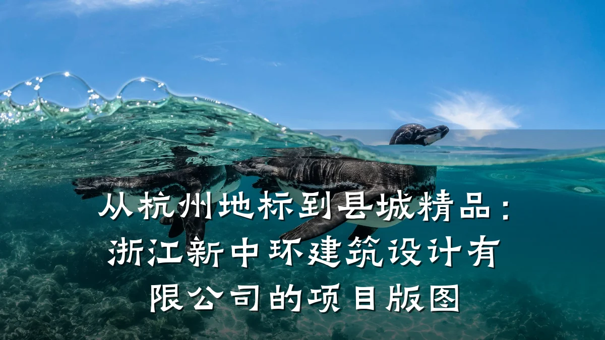 从杭州地标到县城精品:浙江新中环建筑设计有限公司的项目版图
