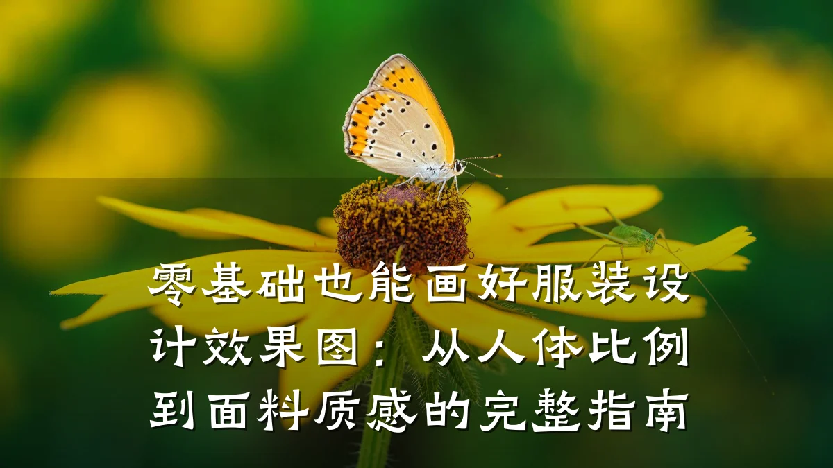 零基础也能画好服装设计效果图:从人体比例到面料质感的完整指南