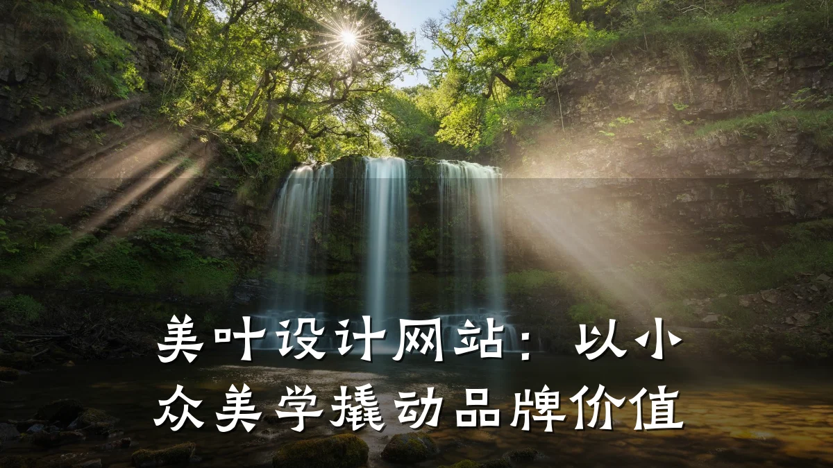 美叶设计网站:以小众美学撬动品牌价值