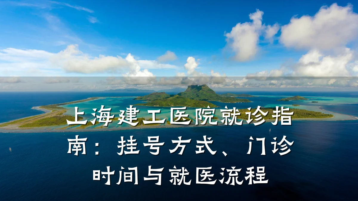 上海建工医院就诊指南:挂号方式、门诊时间与就医流程