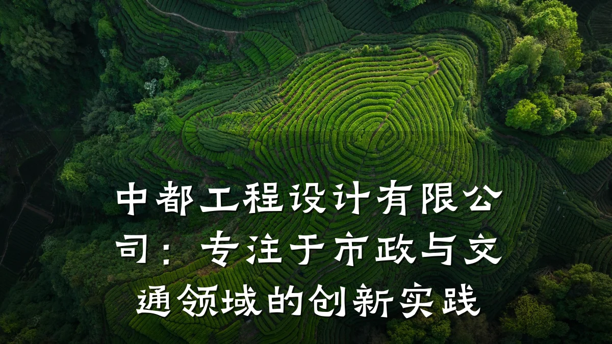 中都工程设计有限公司:专注于市政与交通领域的创新实践