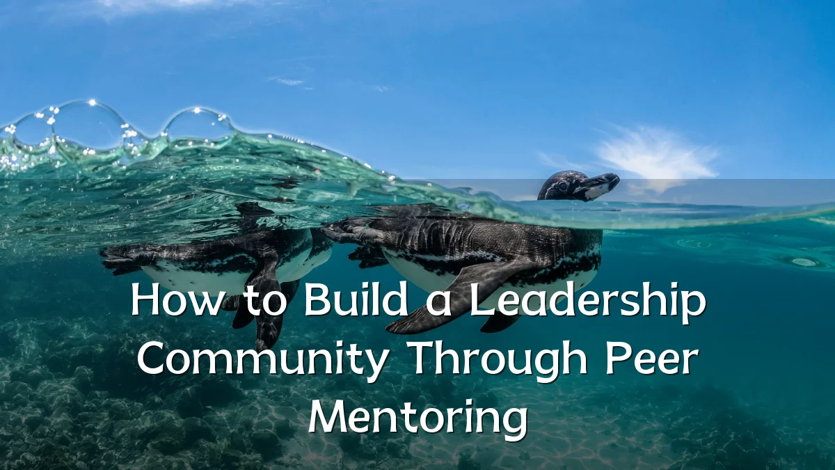 How to Build a Leadership Community Through Peer Mentoring