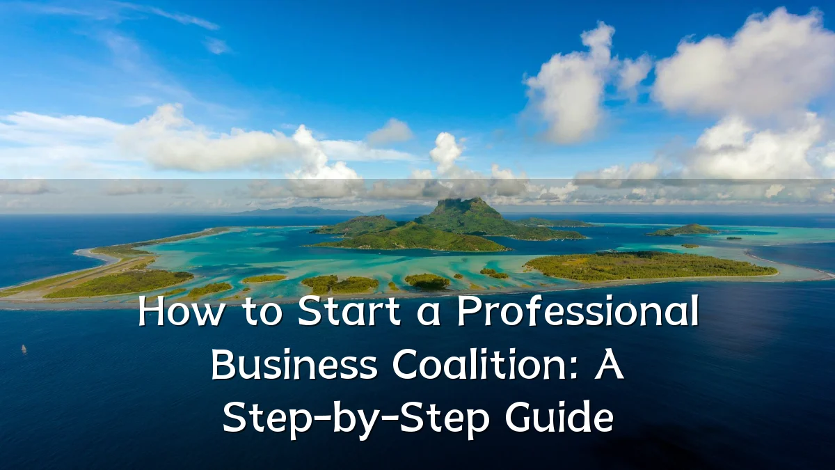 How to Start a Professional Business Coalition: A Step-by-Step Guide