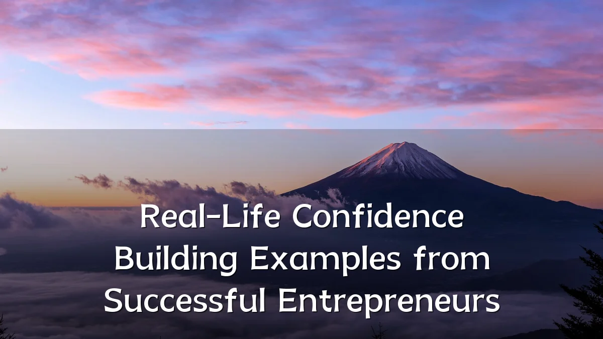Real-Life Confidence Building Examples from Successful Entrepreneurs