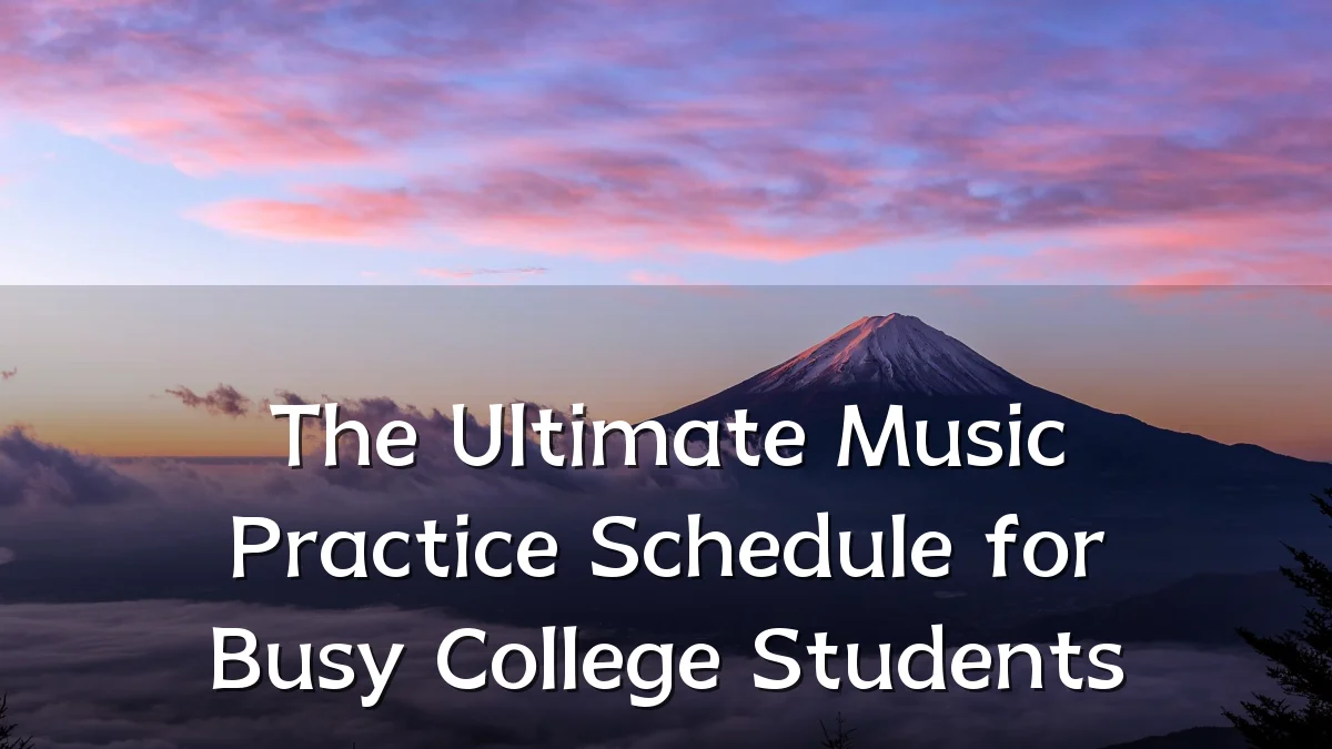 The Ultimate Music Practice Schedule for Busy College Students