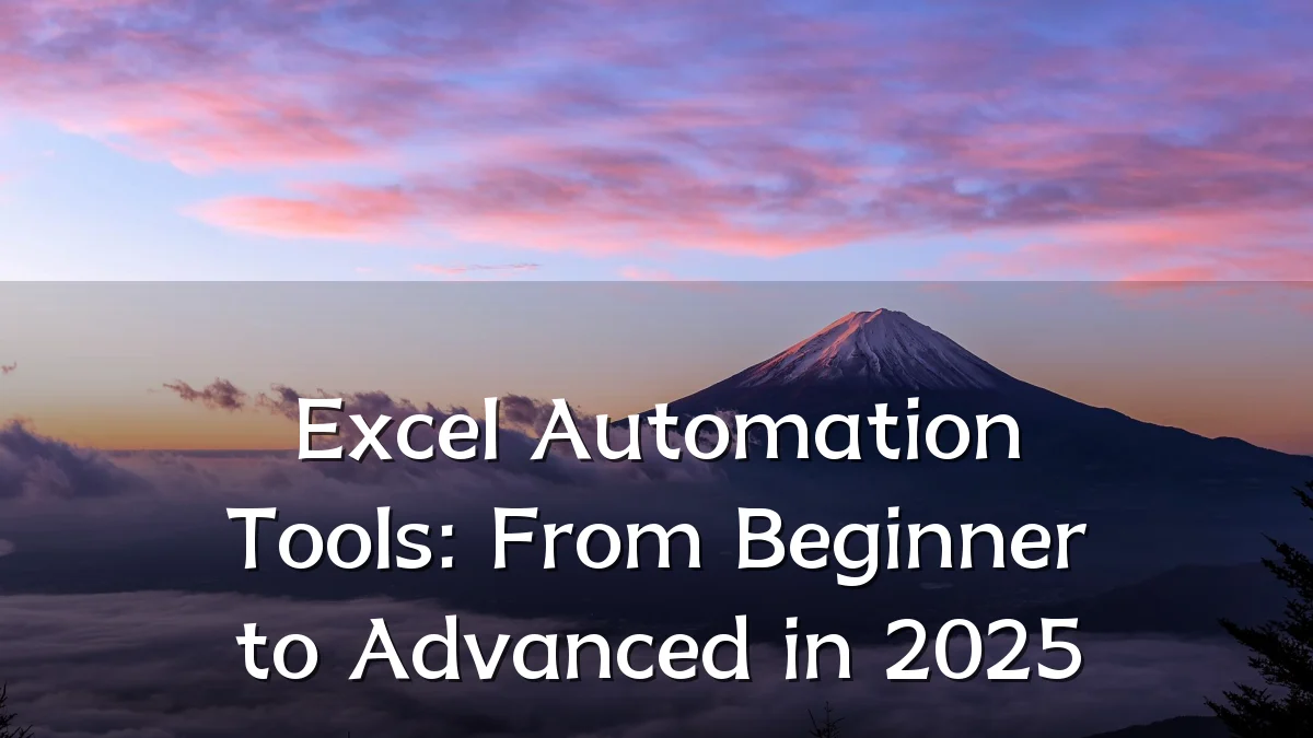 Excel Automation Tools: From Beginner to Advanced in 2025